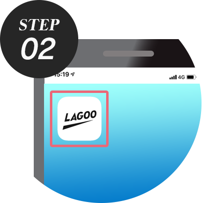 アイコンをタップしてアプリを起動